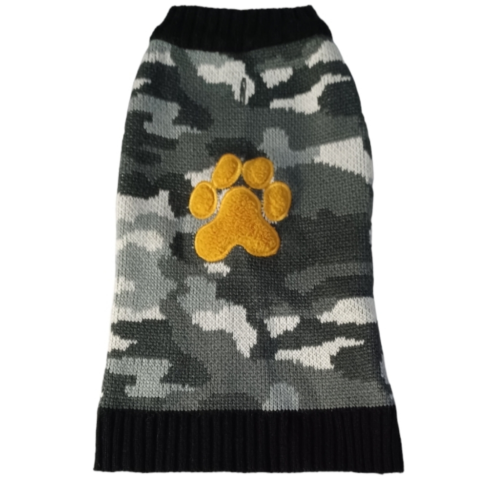 Pet Sweater Camo Large